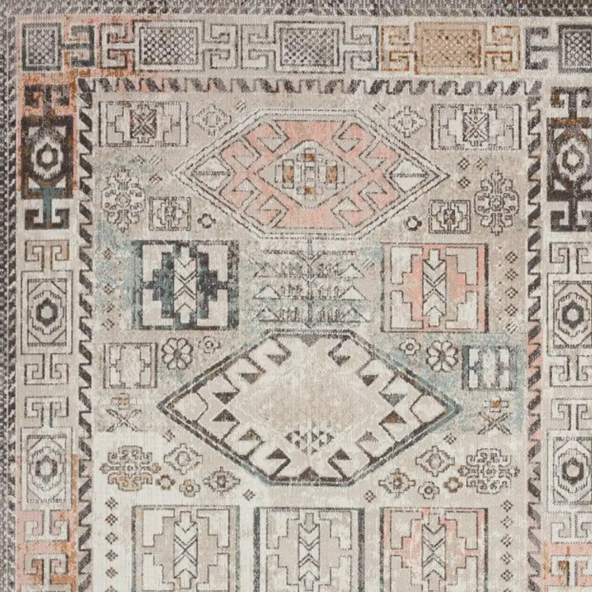 Cream Indoor Outdoor Area Rug Photo 8