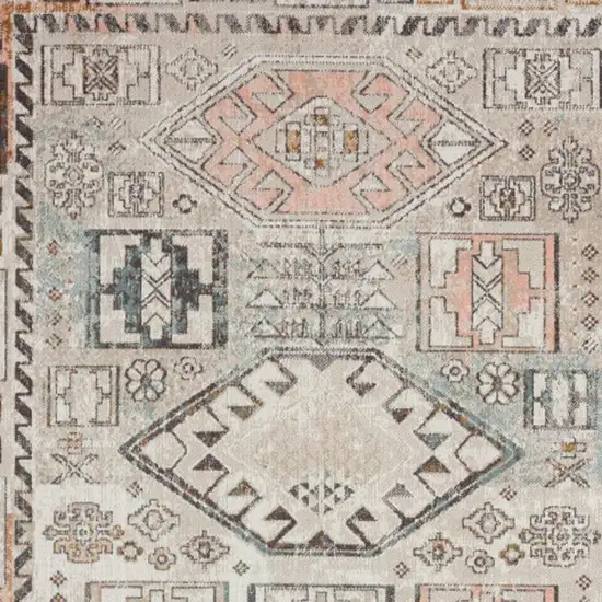 Cream Indoor Outdoor Area Rug Photo 6