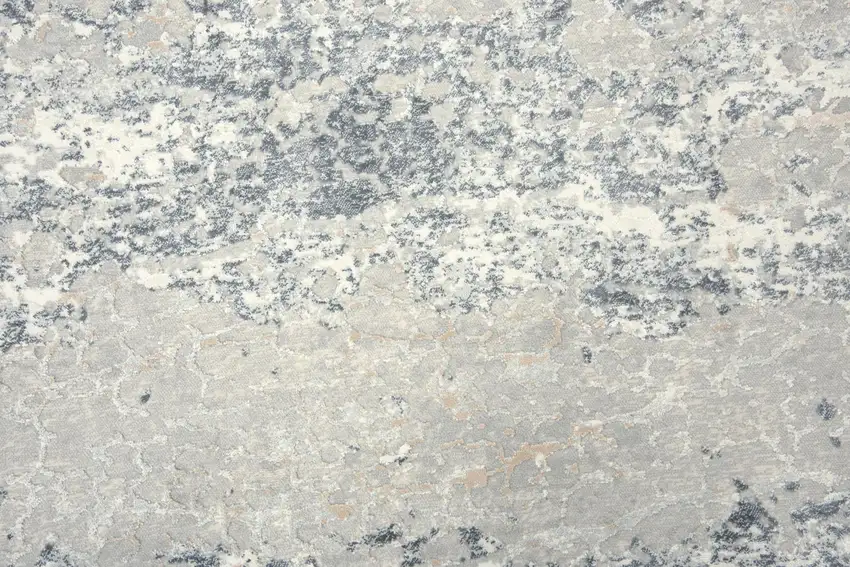Cream Gray And Beige Abstract Area Rug Photo 5