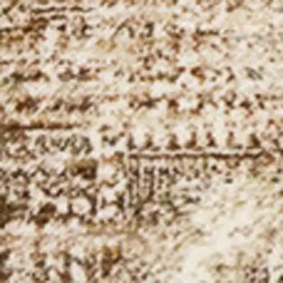 Cream Gray And Tan Abstract Area Rug Photo 4