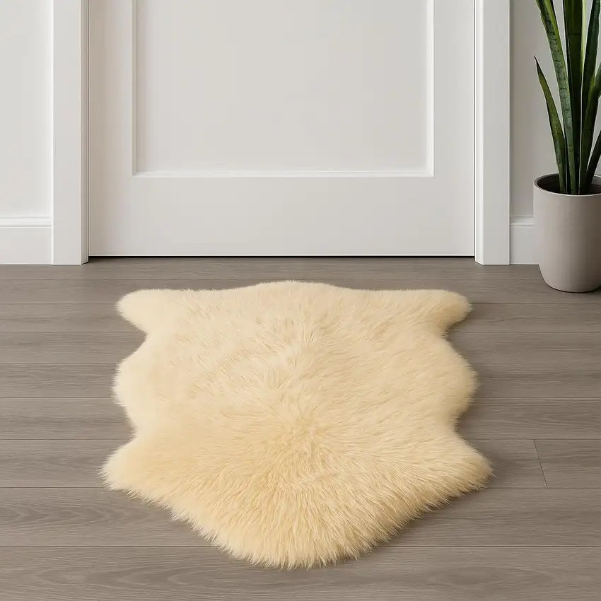 Beige Shag Area Rug Photo 2