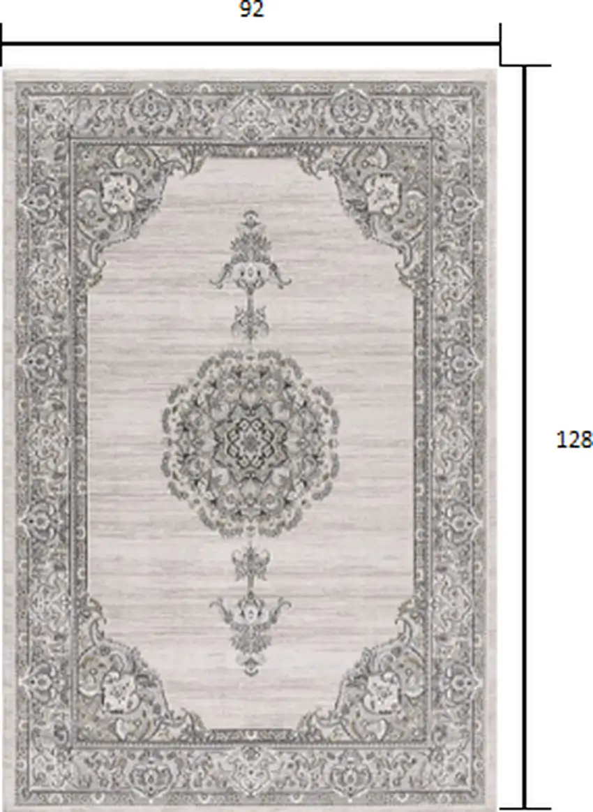 Cream Oriental Area Rug Photo 3