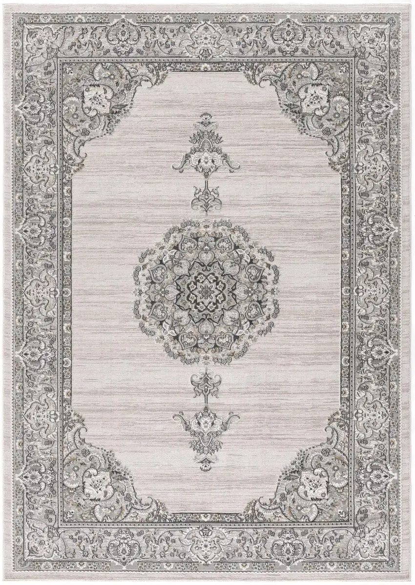 Cream Oriental Area Rug Photo 4