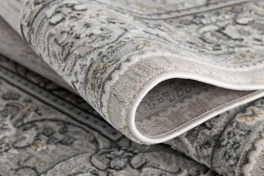 Cream Oriental Area Rug Photo 9