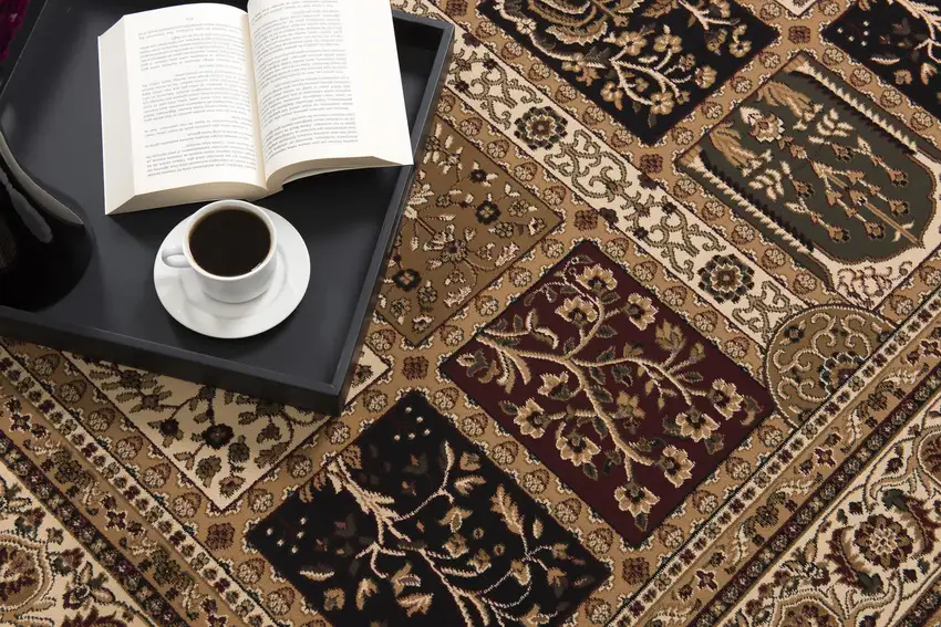 Cream Oriental Area Rug Photo 9