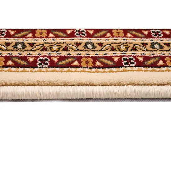 20' Beige And Ivory Oriental Runner Rug Photo 4