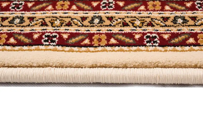 Cream Oriental Power Loom Stain Resistant Area Rug Photo 8