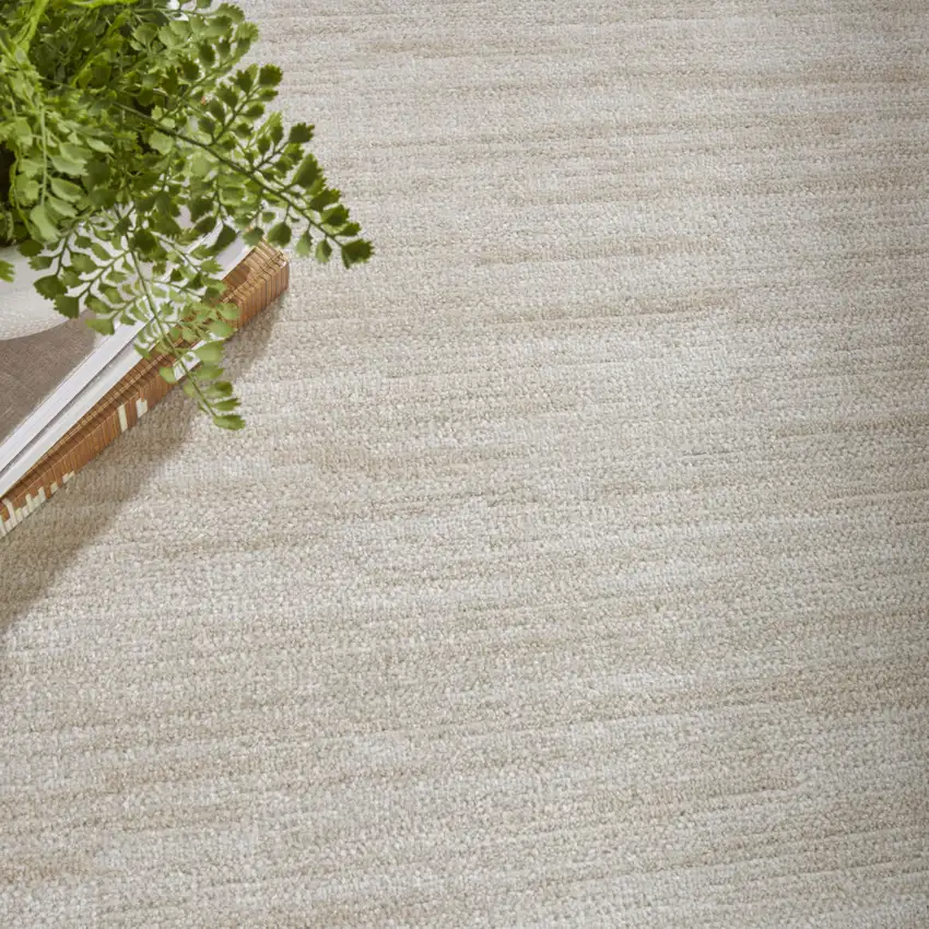 Beige and Ivory Indoor Outdoor Area Rug Photo 5