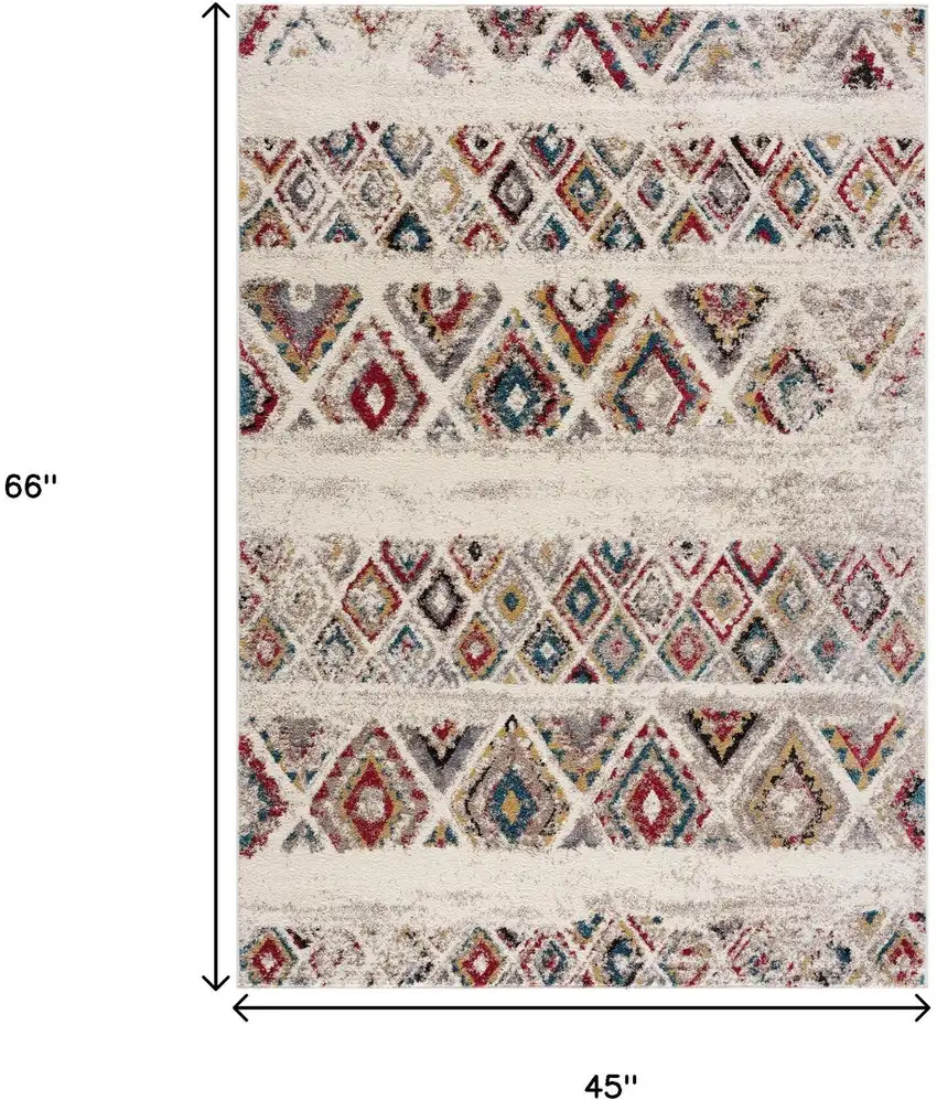 Cream Southwestern Area Rug Photo 8