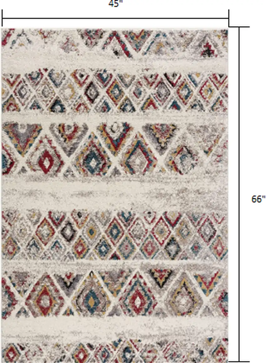 Cream Southwestern Area Rug Photo 9