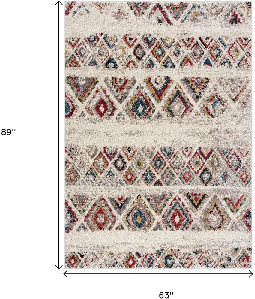 Cream Southwestern Area Rug Photo 8