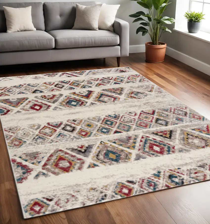 Cream Southwestern Area Rug Photo 2