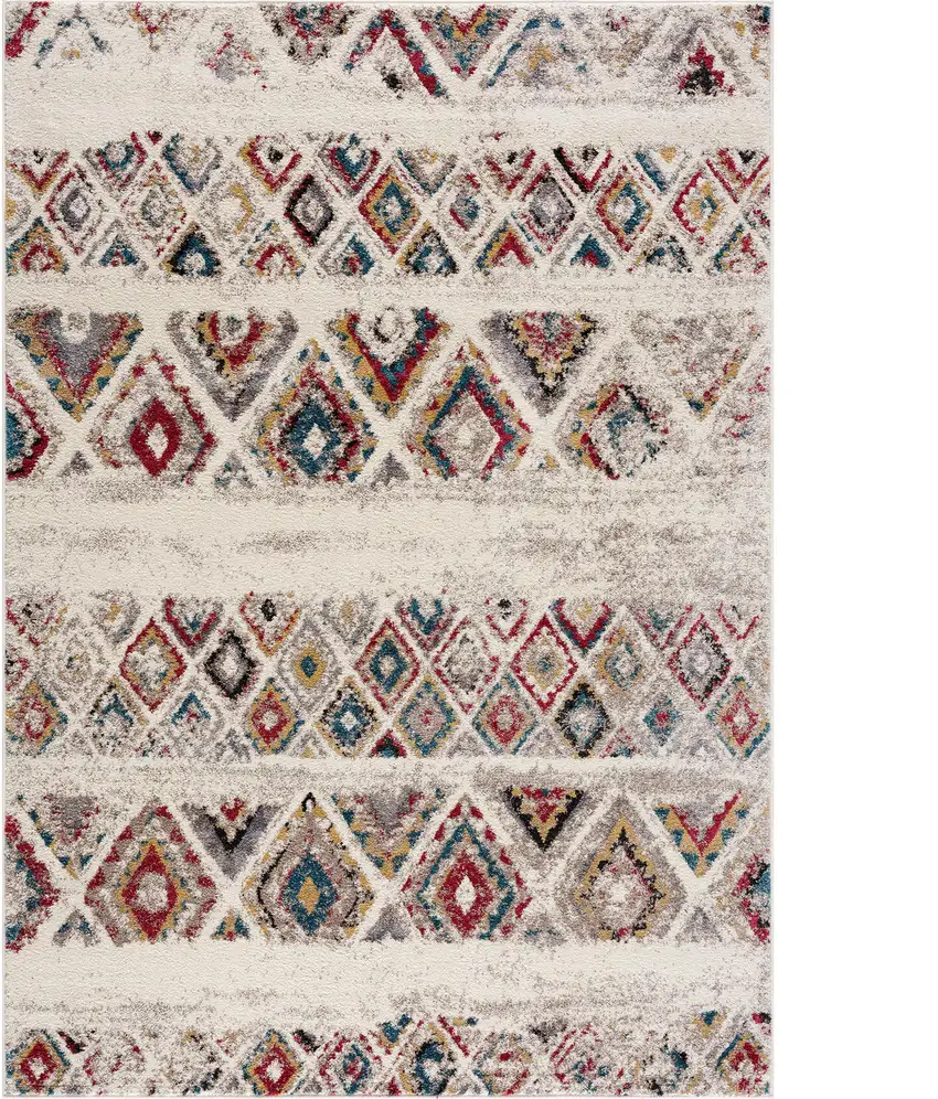 Cream Southwestern Area Rug Photo 6