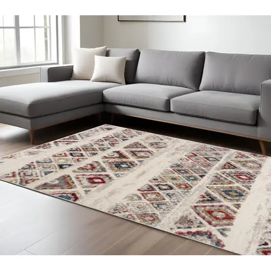 Cream Southwestern Area Rug Photo 2