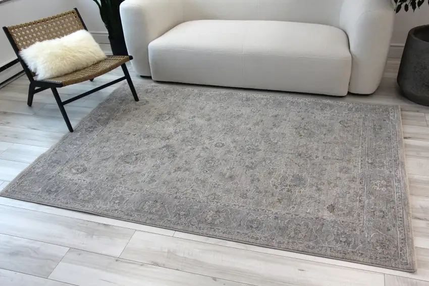 Cream Southwestern Power Loom Stain Resistant Area Rug Photo 9