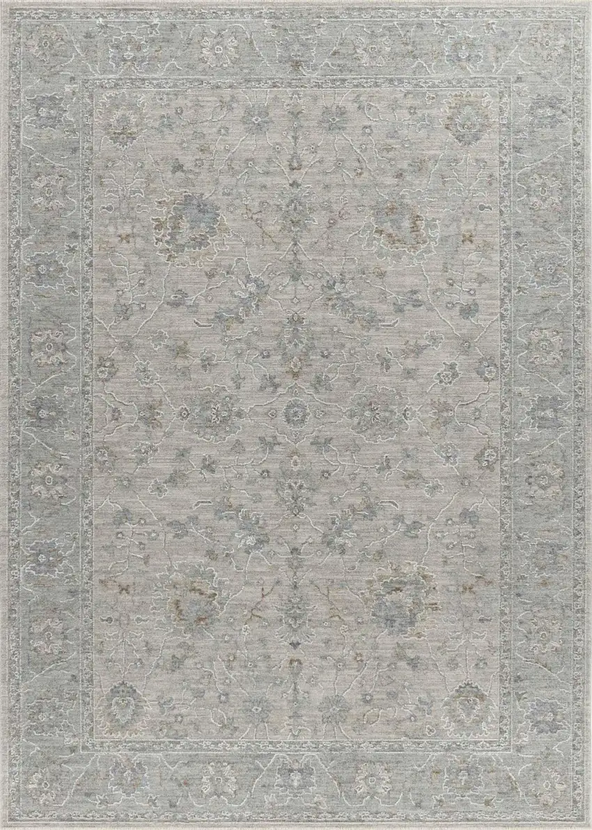 Cream Southwestern Power Loom Stain Resistant Area Rug Photo 2