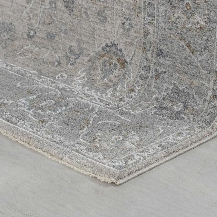 Cream Southwestern Power Loom Stain Resistant Area Rug Photo 3