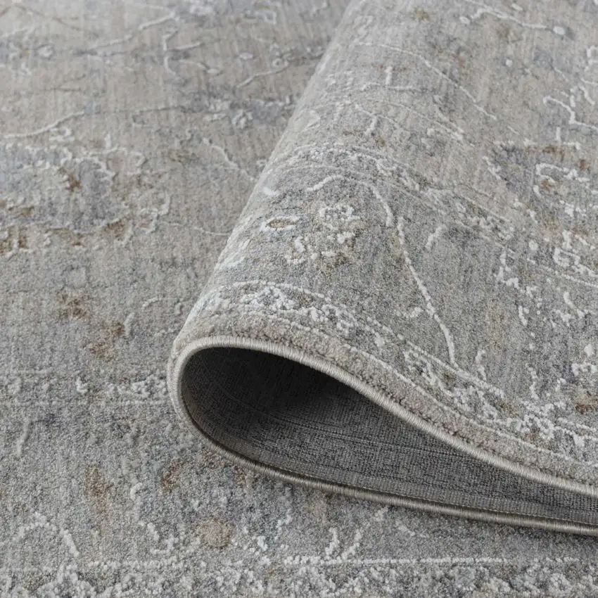 Cream Southwestern Power Loom Stain Resistant Area Rug Photo 4