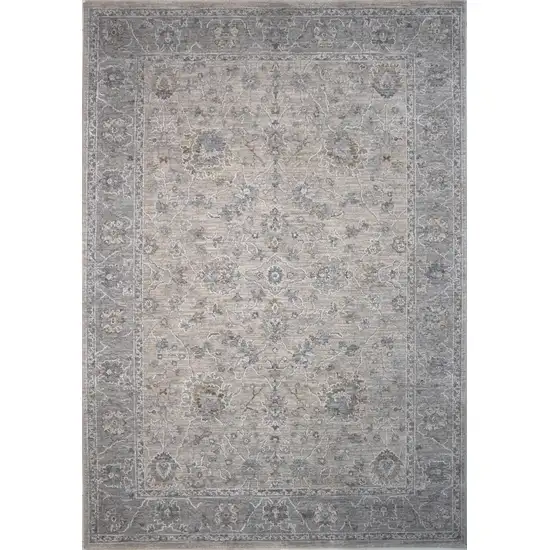 Cream Southwestern Power Loom Stain Resistant Area Rug Photo 5