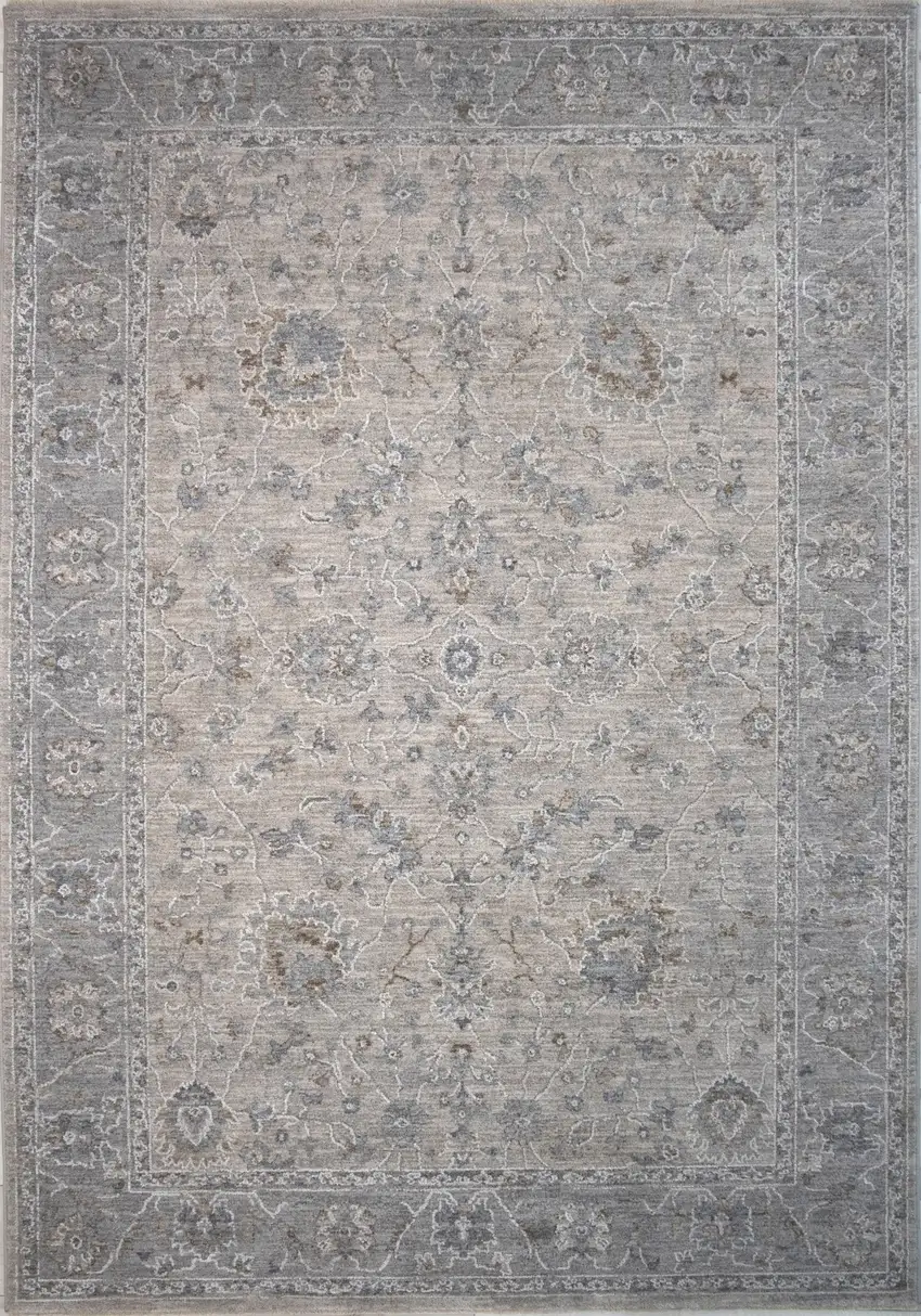 Cream Southwestern Power Loom Stain Resistant Area Rug Photo 5