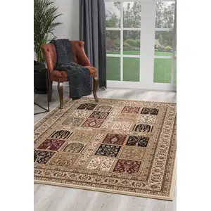 Photo of Cream Traditional Decorative Area Rug