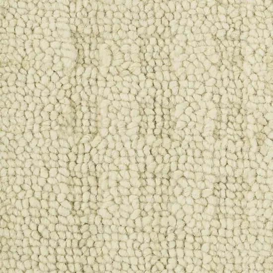 Cream Wool Shag Handmade Area Rug Photo 2
