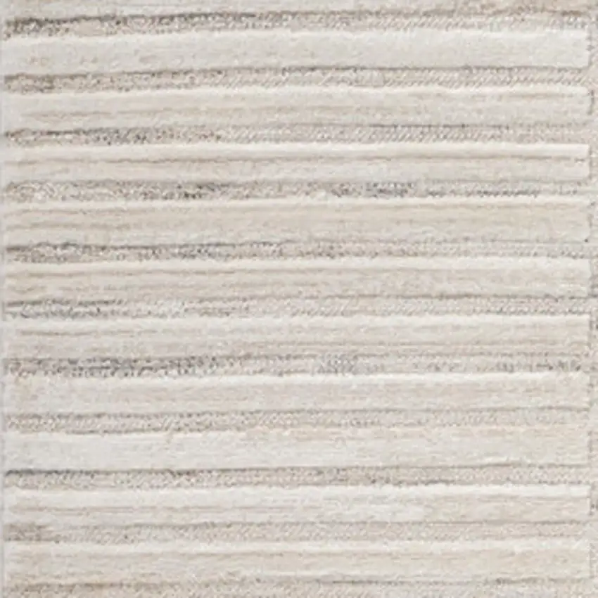 Cream and Beige Abstract Area Rug Photo 4