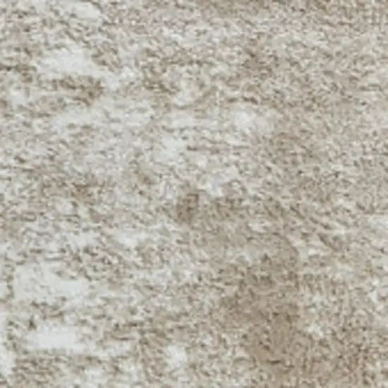 Cream and Beige Abstract Distressed Area Rug Photo 3
