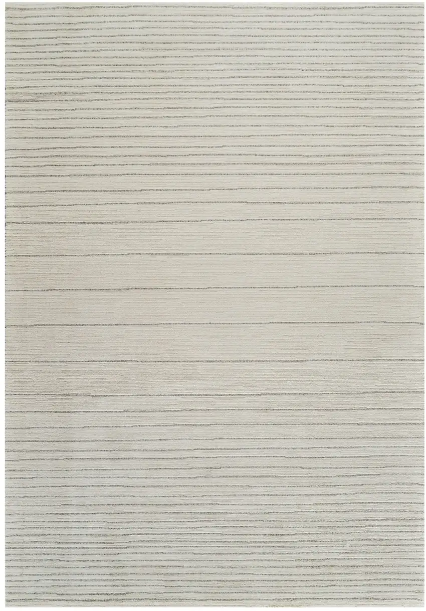 Cream and Beige Abstract Non Skid Area Rug Photo 2