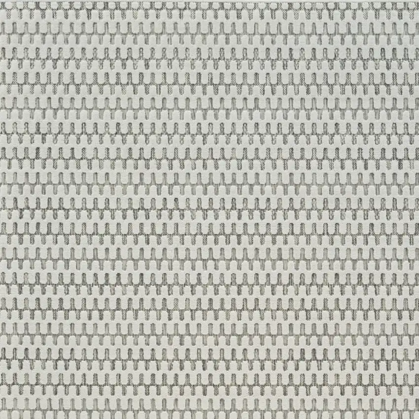 Cream and Beige Geometric Distressed Indoor Outdoor Area Rug Photo 3