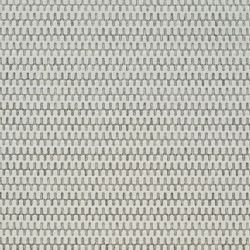 Cream and Beige Geometric Distressed Indoor Outdoor Area Rug Photo 4