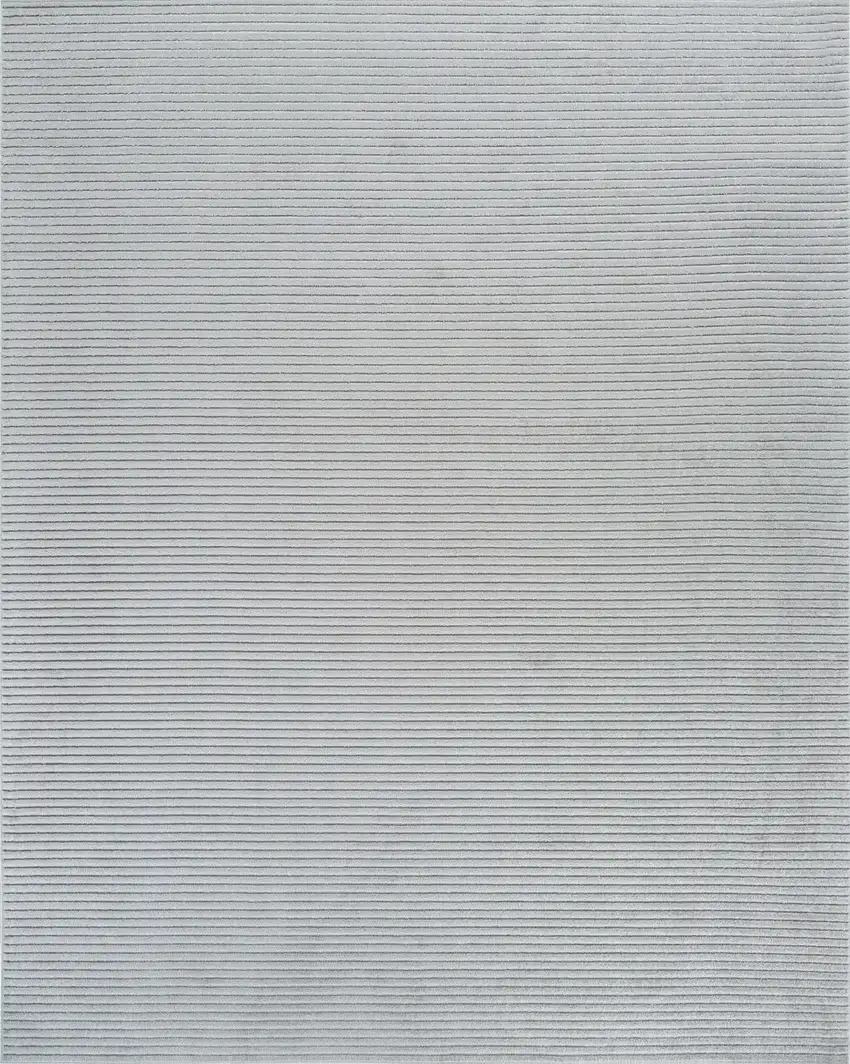 Cream and Beige Striped Distressed Indoor Outdoor Area Rug Photo 5