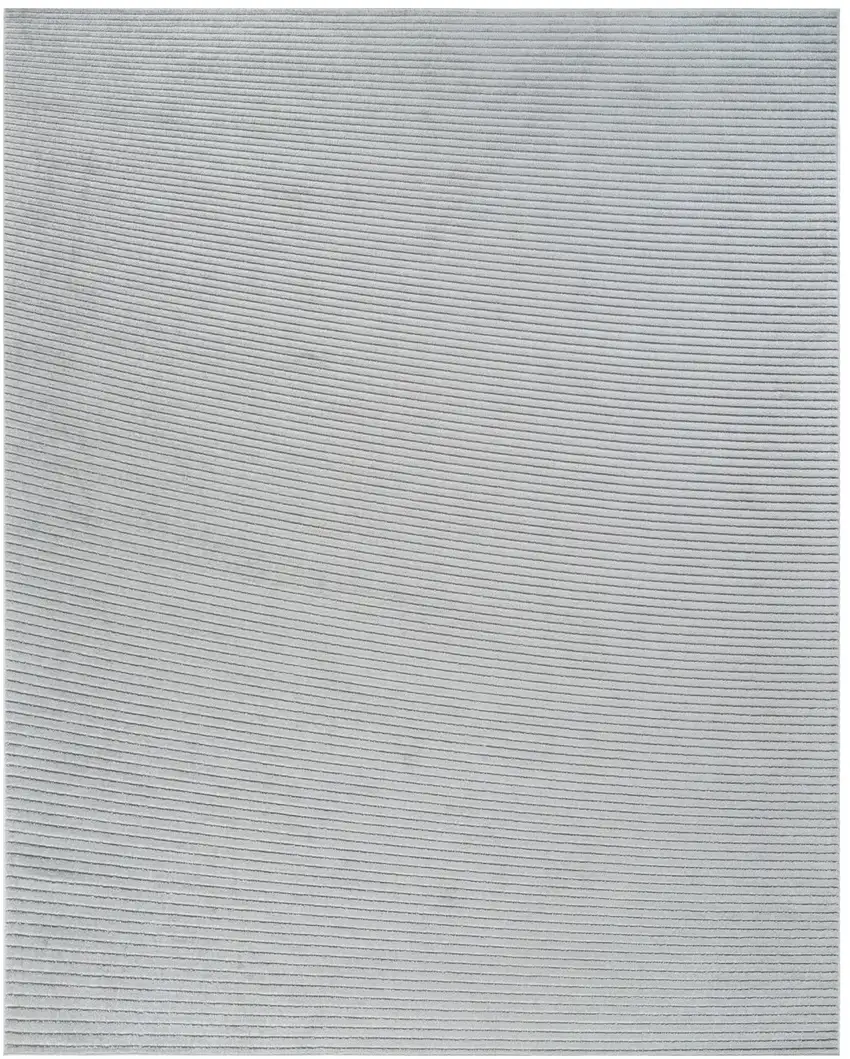 Cream and Beige Striped Distressed Indoor Outdoor Area Rug Photo 2