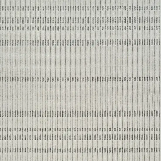 Cream and Beige Striped Distressed Indoor Outdoor Area Rug Photo 3