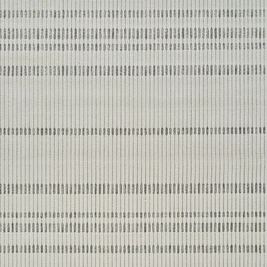 Cream and Beige Striped Distressed Indoor Outdoor Area Rug Photo 3