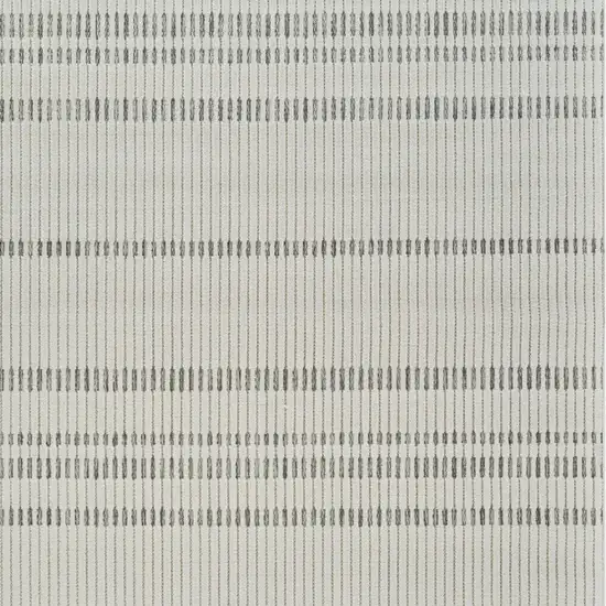 Cream and Beige Striped Distressed Indoor Outdoor Area Rug Photo 3