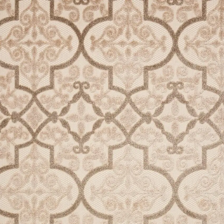 Cream Moroccan Indoor Outdoor Area Rug Photo 3