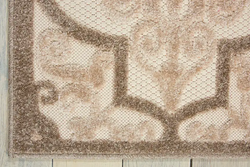 Cream Moroccan Indoor Outdoor Area Rug Photo 9