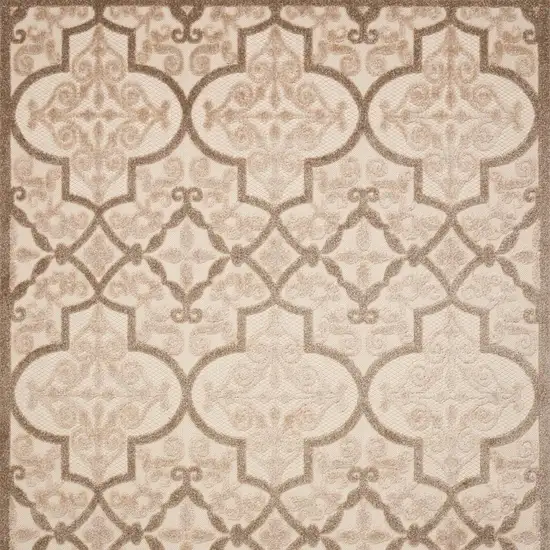 Cream Moroccan Indoor Outdoor Area Rug Photo 7