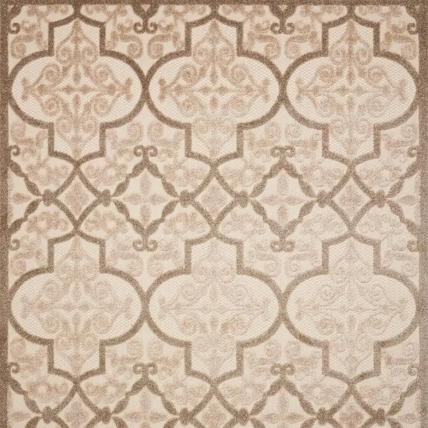 Cream Moroccan Indoor Outdoor Area Rug Photo 7