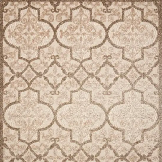 Cream Moroccan Indoor Outdoor Area Rug Photo 4