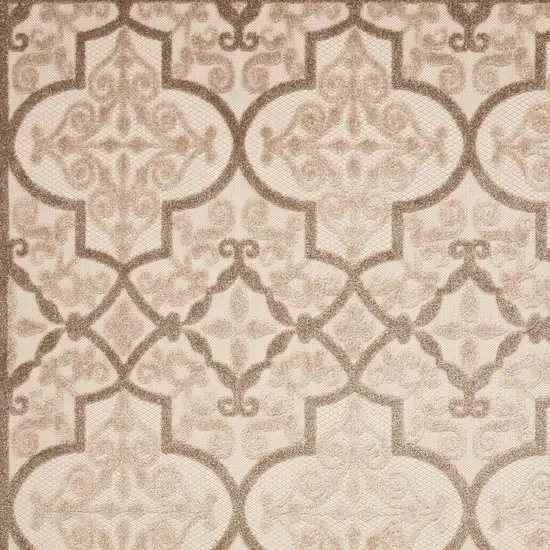 Cream Moroccan Indoor Outdoor Area Rug Photo 3