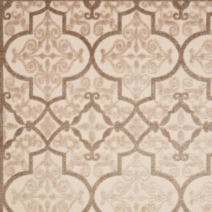 Cream Moroccan Indoor Outdoor Area Rug Photo 3