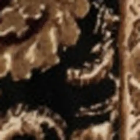 20' Black And Ivory Oriental Runner Rug Photo 3