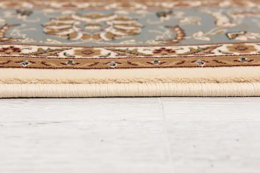 Blue And Ivory Oriental Area Rug Photo 6