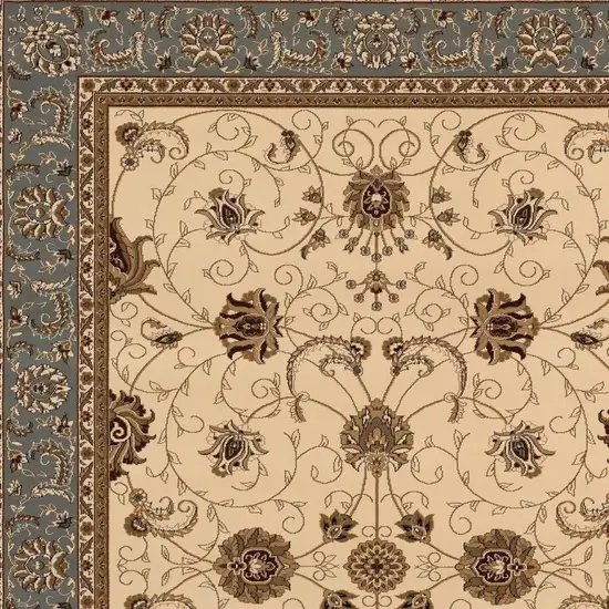 Blue And Ivory Oriental Area Rug Photo 1