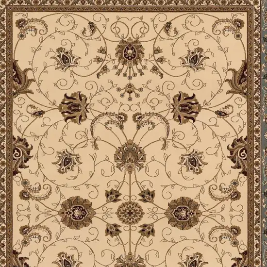 Blue And Ivory Oriental Area Rug Photo 6