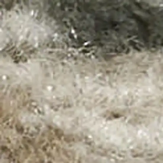 Cream and Gray Abstract Non Skid Area Rug Photo 3