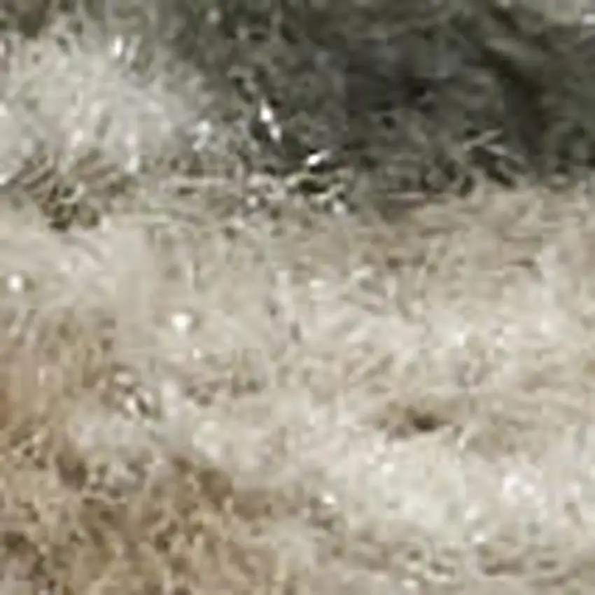 Cream and Gray Abstract Non Skid Area Rug Photo 3