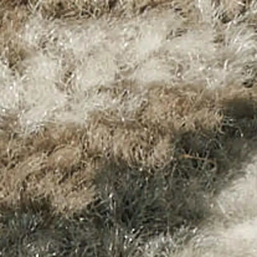 Cream and Gray Abstract Non Skid Area Rug Photo 6